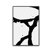 Framed Canvas Wall Art Abstract Color Block Canvas Prints Home Artwork Decoration for Living Room,Bedroom - 16x24 inches