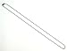 BRCbeads White Silver Plated 1.5mm Ball Chain Necklace 18 Inch With Loster Claw Clasp 10pcs per Bag