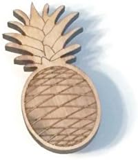 Pineapple Magnet -1 in by 2.5 in - Birch