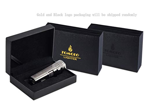 6 TOMOLO+Lighter+Quadruple+Refillable+Gunmetal
