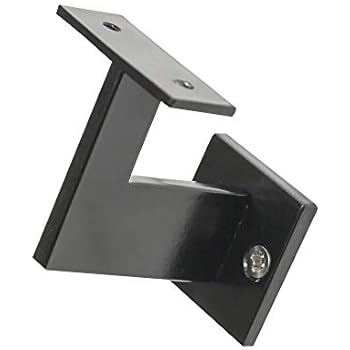 Linear Handrail Bracket Contemporary Steel Stair Rail Black By