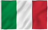 ANLEY [Fly Breeze] 3x5 Foot Italy Flag - Vivid Color and UV Fade Resistant - Canvas Header and Double Stitched - Italian Flags Polyester with Brass Grommets 3 X 5 Ft