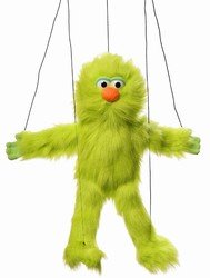 Green Monster Marionette String Puppet