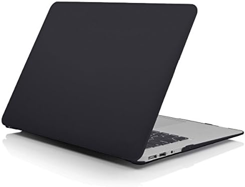 MacBook Air MacBook Air 13-inch Case,Livehomes Smooth Finish Soft-Touch Plastic Hard Shell Case [2 in 1] with Keyboard Cover - Black