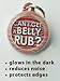 Pet ID Tag Silencer - Round - Glow in The Dark (Large 1.25
