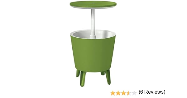 Keter 6093 - Mesa Nevera, Color Verde y Blanco: Amazon.es: Jardín