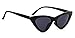 Jucoo Clout Goggles Cat Eye Sunglasses Vintage Mod Style Retro Black Small Cateye Sunglasses for Women