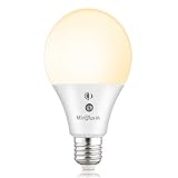 Dusk to Dawn Light Bulb 8W No Flickering Auto On/Off Led Light Bulbs Automatic Sensor Lights A19 E26 Base Porch Lights for Garden Garage Yard Porch Patio (3000K Warm White)