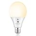 Dusk to Dawn Light Bulb 8W No Flickering Auto On/Off Led Light Bulbs Automatic Sensor Lights A19 E26 Base Porch Lights for Garden Garage Yard Porch Patio (3000K Soft White)