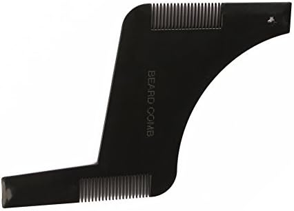 JINGSI Advanced Beard Shaping Templates, Symmetrical shaving template comb tool (Black)
