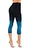 CodeFit Yoga Power Flex Dry-Fit Pants Workout Printed Leggings Ombte Print (Large/X-Large, 6c908-blk/Tel)