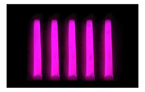 6inch Industrial Grade Glow Sticks Camping Emergency Outdoor Light-25pc. Pink