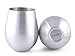 Counter Aid Stemless Stainless Steel Wine Glasses, Set of 4 Unbreakable, Shatterproof Picnic, Dishwasher safe, Camping, BBQ, Picnics Cocktail Cups - 18oz