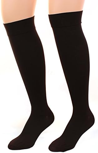 Wellko USA Made Open Toe and Closed Toe Compression Socks Stockings 20-30mmHg Below Knee Beige Sizes Small-3XL