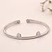 925 Sterling Silver Lovely Animal Cat Ear Paw Cuff Bangles & Bracelets Accessories for Girls Women Gift Birthday Jewelry