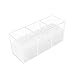 Vencer Makeup Brush Holder Organizer | 3 Slot Acrylic Cosmetics Brushes Storage Solution with Diamond beads,Clear VMO-036