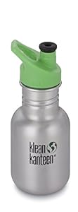 Image of Klean Kanteen Kid Kanteen Classic Sport Single Wall Stainless Steel Kids Water Bottle with Sport Cap 3.0 Brushed Stainless