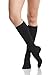 VIM & VIGR Women's Moisture-Wick Nylon 15-20 mmHg Compression Socks (Medium, Black)