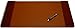 Dacasso Leather Desk Pad with Side Rails - Luxury Leather Desk Blotter for Writing - Executive Desk Surface Protector - (Mocha, 22 x 14)