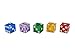 Get Out! Precision Casino Dice 6-Sided 19mm Game Playing Dice, Translucent, Set of 5 – Play Craps, DND D&D, RPG, D6