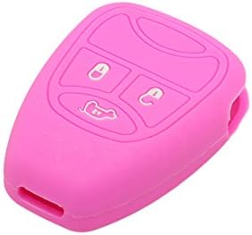 DSP Silicone Cover Skin Jacket fit for JEEP Remote Key Case CV9750 Pink