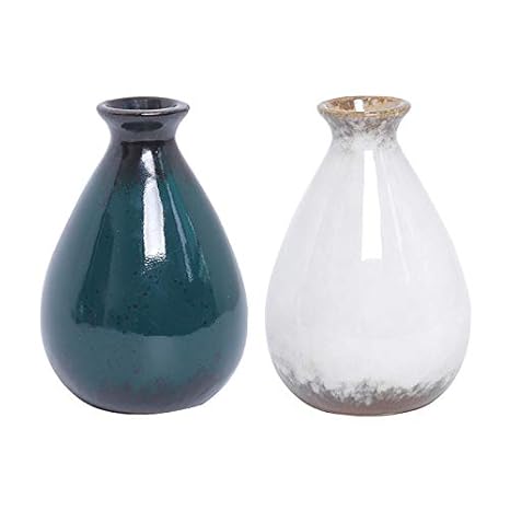 Meltset M Small Ceramic Vases For Flowers Decorative Bud Vase Set