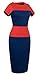 Homeyee Women's New Ol Casual Career Dress U463 (M, Orange)