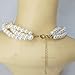 CIOOU Multi Strand Crystal Rhinestone Pearl Statement Necklace for Women Choker Bib Collar Beaded Necklace Costume Jewelry Set