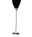 Shopping Fantasy Milk Frother Handheld Electric Frother with Stainless Steel Whisking Head & Stem Stylish Black Handle Design