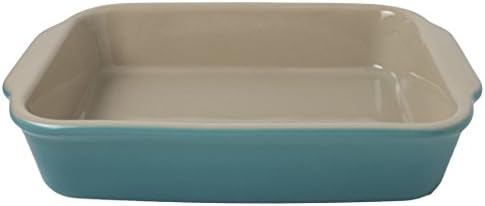American Bakeware 10" x 8.5” Rectangular Casserole Baker - Non Stick Ceramic - Heat Resistant to 400 °F - No Metals or other Harmful Materials - Safe for Oven, Microwave, Dishwasher - Made in the USA
