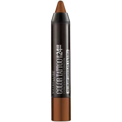Maybelline Colortattoo Concentrated Crayon Eye Color, 730 Creamy Chocolate (Pack of 2)