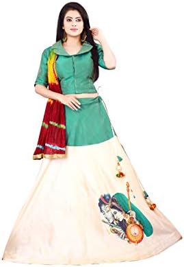 Harekrishna Fashion Women's Half Sleeves Choli With Printed Lehenga (SC-507)