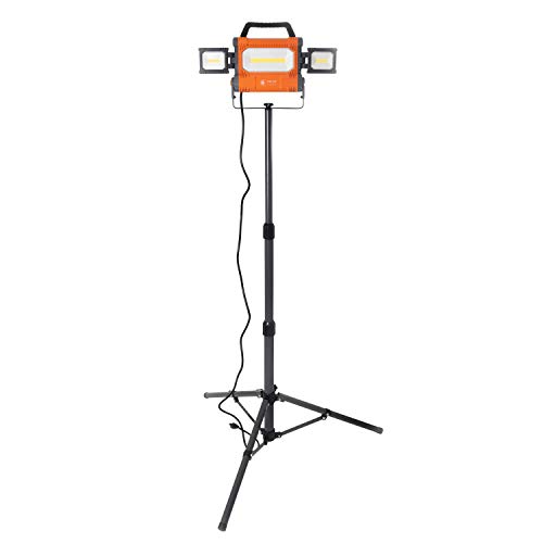 Helios Tool 5000 Lumen Portable LED Worklight with Swivel Side Lights and 5ft Tripod Stand - Thumbnail 6