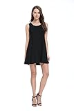 HIKA Women's Casual Basic Loose Fitted Tank Top Mini Dress