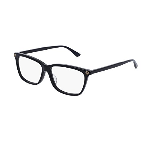 Gucci gg 0042oa 001 asian fit black plastic cat-eye eye…