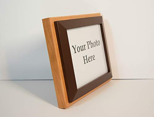 Concealment picture frame, hidden in plain sight, home defense compartment, hanging safe, gun stash, pistol wall mount storage, magnet brown