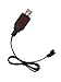 4.8V 700mAh Ni-Cd AA Rechargeable Battery Pack SM 2P Plug Spare with USB Charging Cable for Four Wheels Race Car