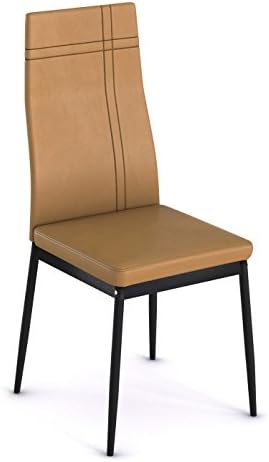 Porch and Den Porch &amp; Den LoDo Light Brown Larimer Faux Leather Upholstery Chairs (Set of 2)