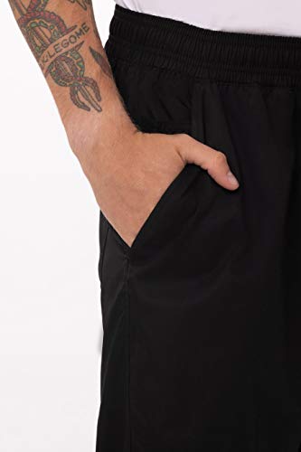 Chef Works Men's Essential Baggy Chef Pants, Black, X-Small - Thumbnail 4