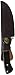 Elk Ridge - Outdoors Fixed Blade Knife - 8.5-in Overall, 3.75-in Mirror Polished Stainless Steel Blade, Full Tang, Jig Bone and Black Wood Handle, Leather Sheath - Hunting, Camping, Survival - ER-087