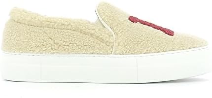 Joshua Sanders Women's 10078D Beige Hair Slip On Sneakers