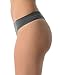 Balanced Tech Women's Seamless Thong Panties 3-Pack - Black/Grey Assorted - Medium
