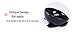 YMAXGO CeramicsTilted Single Food Feeding Bowl for French Bulldogs/Cats, Double Non-Slip Design (Black)