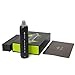 Green Fire Portable Heating Kit Comes with an All-Glass Air Path(Black)