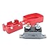 T Tocas 6-28v DC Manual Reset Stud Circuit Breaker Type III with Red Cover for Automotive RV Marine Boat Battery Solar 30A 2pcs