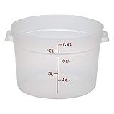 Cambro (RFS12PP190) 12 qt Round Polypropylene Food Storage Container - Camwear