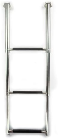 New 3-Steps Stainless Steel Boat Boarding Ladder Marine Boat Parts & Accessory