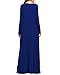 Kidsform Women's Casual Maxi Dress Long Sleeve Loose Kaftan Party Long Dresses with Pockets