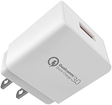 Quick Charge 3.0, AOKER 18W USB Wall Charger (Quick Charge 2.0 Compatible) for iPhone X/ 8/ 7 / 6s / Plus, iPad Air 2 / mini 3, Galaxy S Series, Note Series, LG, Nexus, HTC and More (White)