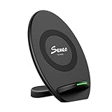 Seneo Elliptical Wireless Charger Qi-Certified 10W Fast Wireless Charging Stand, 7.5W for iPhone 11/11 Pro/11 Pro Max/XS MAX/XR/XS/X/8/8P, Galaxy Note 10/Note 10 Plus/S10/S10 Plus/S9(No AC Adapter)